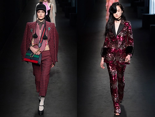 Những quý cô gucci đẹp nghẹt thở khai màn milan fw