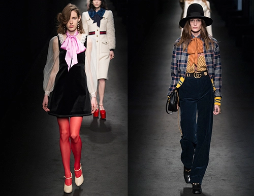 Những quý cô gucci đẹp nghẹt thở khai màn milan fw