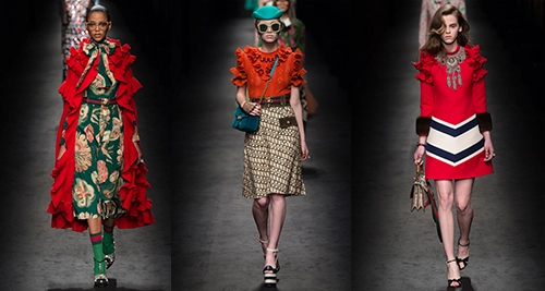 Những quý cô gucci đẹp nghẹt thở khai màn milan fw