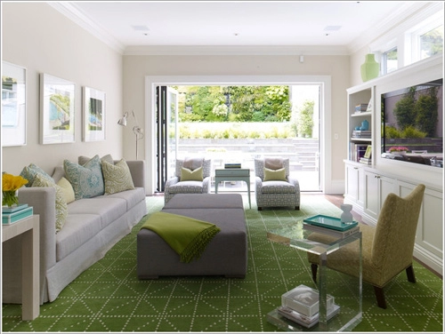 Những tấm thảm đẹp làm thay đổi phòng khách