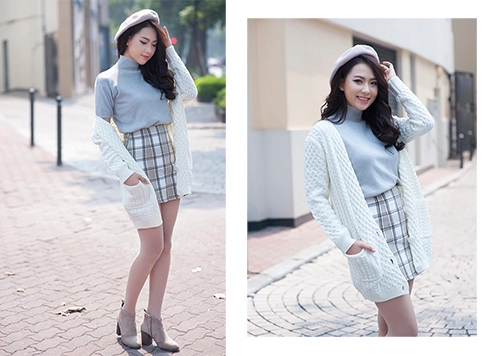 Nữ công sở sành điệu với cardigan hot nhất thu đông 2015