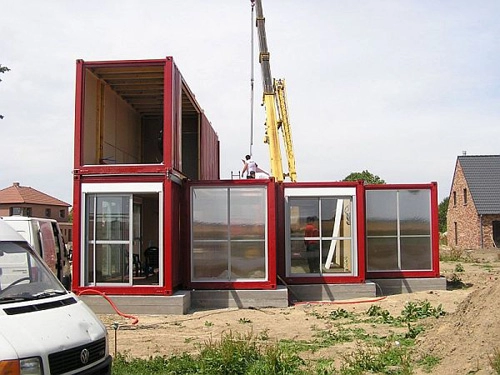 Quá trình xây dựng nhà container
