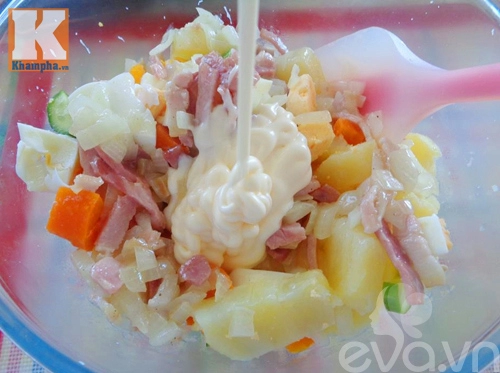 Salad trứng thanh mát không ngấy sau tết