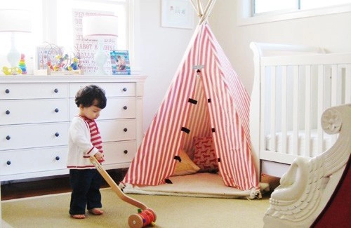 Sắm lều vải làm nơi vui chơi cho bé