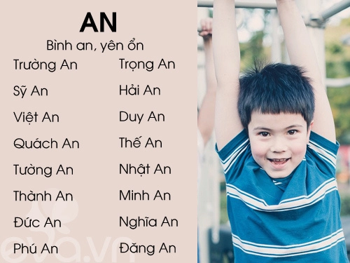 Top tên sang nghĩa đẹp cho bé trai 2016 phần 1