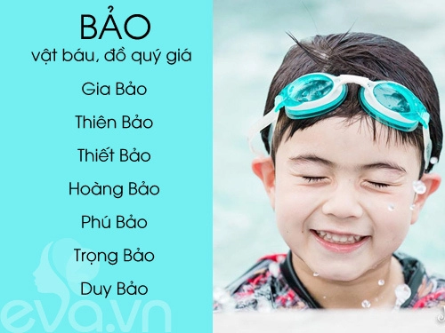 Top tên sang nghĩa đẹp cho bé trai 2016 phần 1