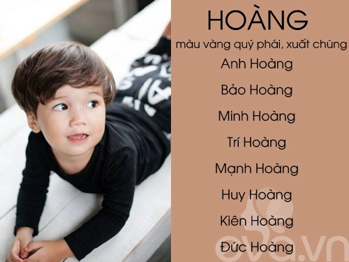 Top tên sang nghĩa đẹp cho bé trai 2016 phần 1