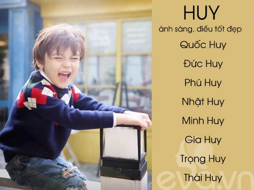 Top tên sang nghĩa đẹp cho bé trai 2016 phần 1