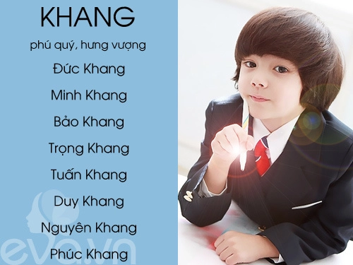 Top tên sang nghĩa đẹp cho bé trai 2016 phần 1