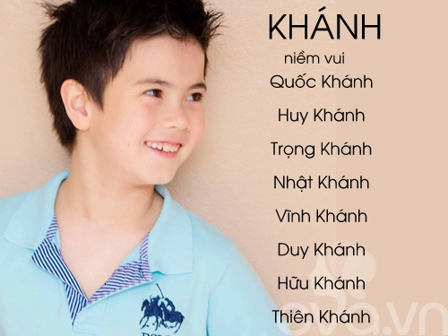 Top tên sang nghĩa đẹp cho bé trai 2016 phần 1