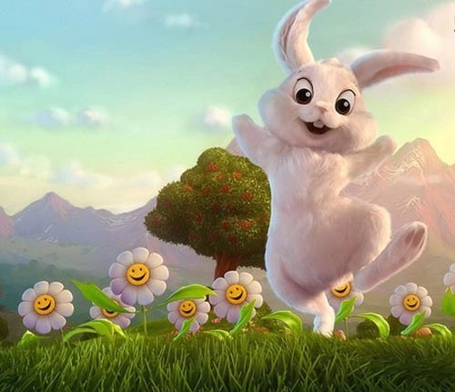 Truyện cổ tích thỏ con nhận được hoa hướng dương