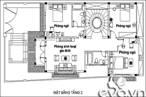 Tư vấn xây nhà 170m2 đẹp mỹ mãn