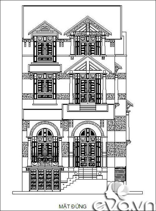 Tư vấn xây nhà 170m2 đẹp mỹ mãn