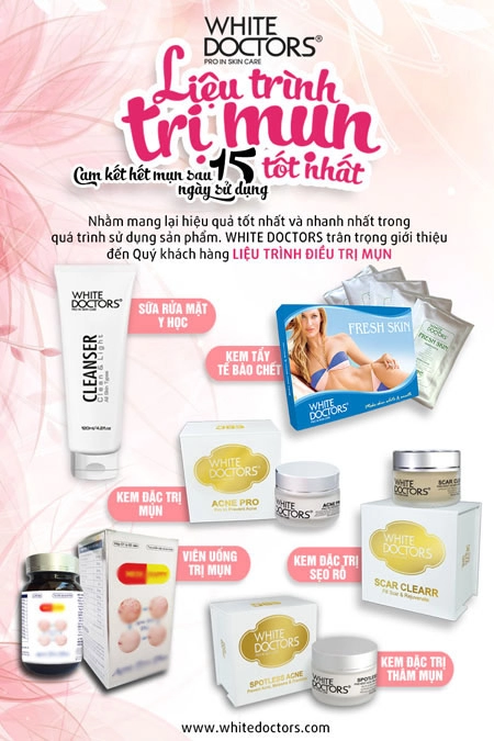 White doctors 2016 hướng dẫn quy trình điều trị mụn tốt nhất