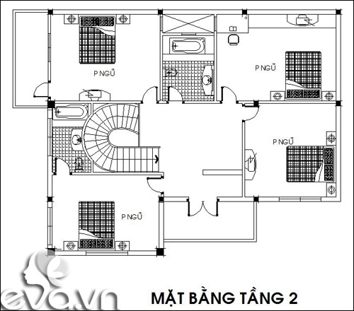 Xây nhà phố 2 tầng mái dốc xinh xắn