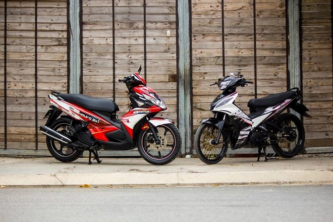 Yamaha nouvo 5 độ tem đấu đầy phong cách và thể thao