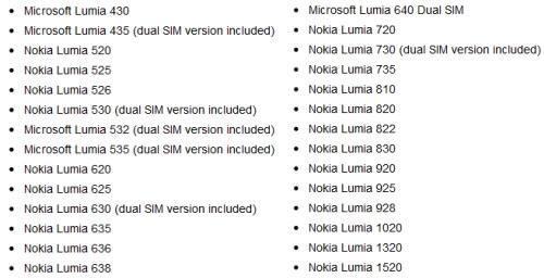 28 dòng điện thoại lumia sắp được lên windows 10