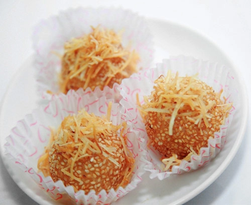 Bánh rán sầu riêng - món ăn ngày lạnh