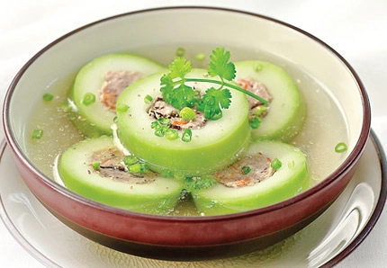 Canh bí đao dồn thịt