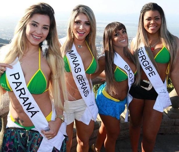 Dàn người đẹp hoa hậu vòng 3 brazil cực nóng bỏng