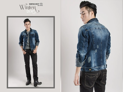 Diện khoác jeans đúng chất ngày lạnh