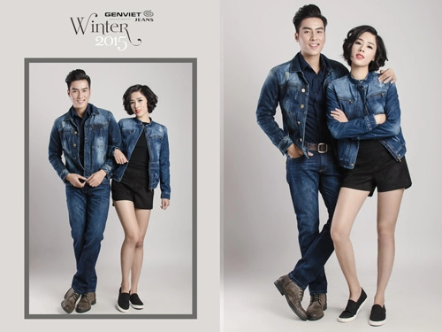 Diện khoác jeans đúng chất ngày lạnh