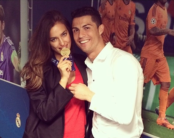 Hình ảnh đẹp của ronaldo và irina thời còn mặn nồng