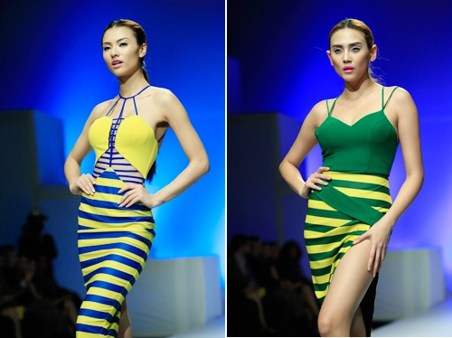 Hoàng yến hồng quế đọ sắc trên sàn catwalk