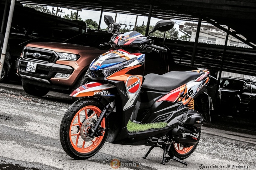 Honda click 125i cực chất trong dàn áo đấu phong cách repsol