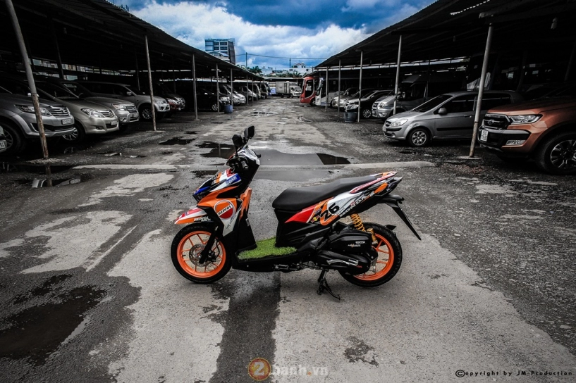 Honda click 125i cực chất trong dàn áo đấu phong cách repsol