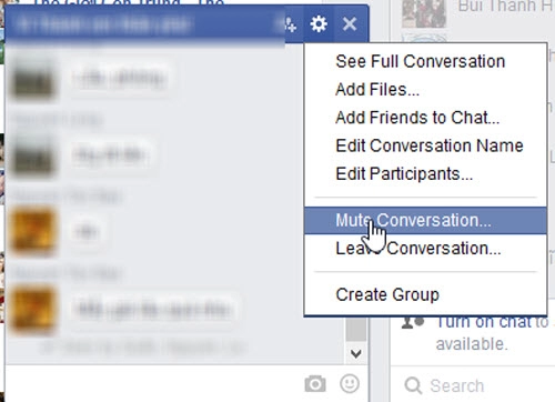 Mẹo facebook để không bị làm phiền từ các cuộc chat nhóm