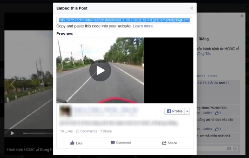 Nhúng video facebook vào website blog nhanh chóng