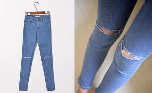 Sành điệu với jeans rách không quá 300 ngàn