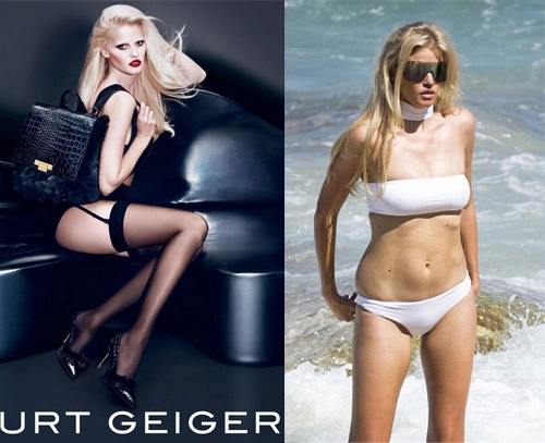 Siêu mẫu lara stone gây bất ngờ vì thân hình chảy xệ