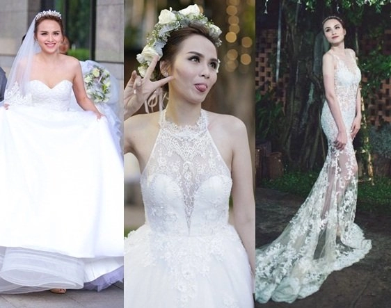 Tuyển tập váy cưới nổi bật của sao việt năm 2015