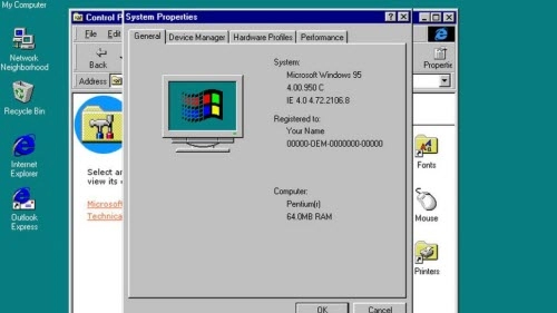 Windows 95 tròn 20 tuổi sự khởi đầu của internet explorer