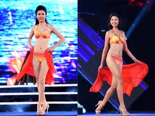  18 thí sinh hoa hậu miền bắc thiêu đốt sân khấu với bikini 
