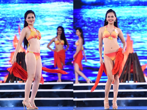  18 thí sinh hoa hậu miền bắc thiêu đốt sân khấu với bikini 