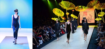 Siêu mẫu thanh hằng huấn luyện người mẫu trẻ trên sàn catwalk một không hai