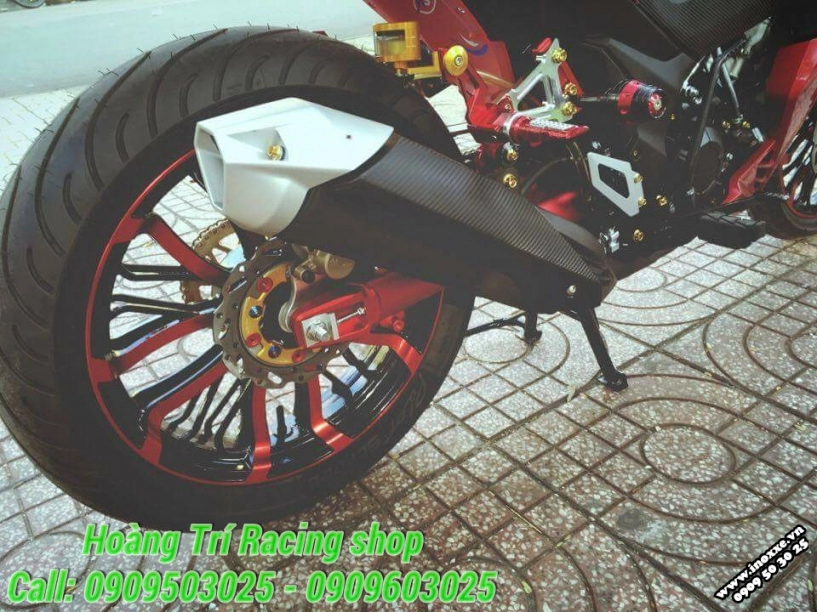 Winner 150 độ nhẹ một số món kiểng tông đỏ theo xe