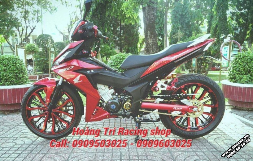 Winner 150 độ nhẹ một số món kiểng tông đỏ theo xe