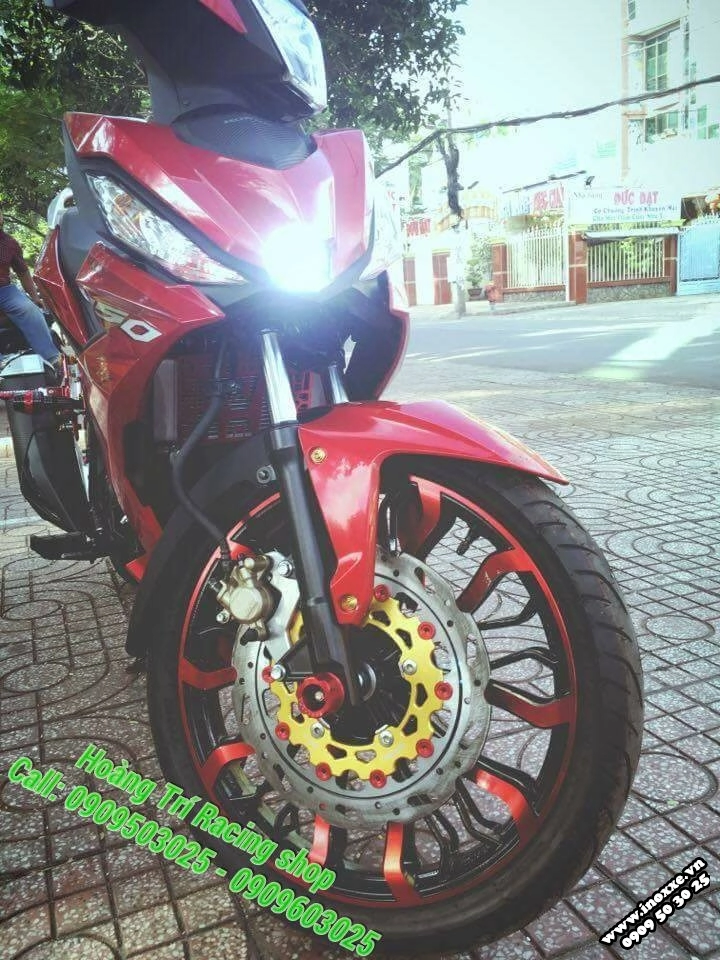 Winner 150 độ nhẹ một số món kiểng tông đỏ theo xe