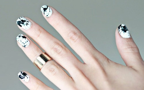 15 mẫu nail móng tay đen trắng đẹp 2016 cho bạn nữ trẻ trung