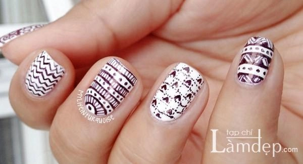 19 mẫu móng tay nail đẹp họa tiết ngẫu hứng ấn tượng cho nàng dạo phố 2016