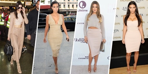 20 chiếc váy nude tuyệt đỉnh giúp chị em kardashian luôn nóng bỏng