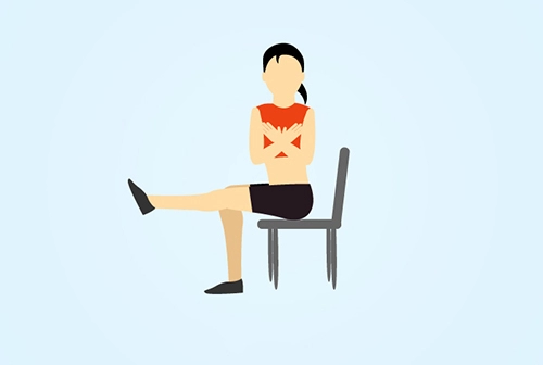 5 bài tập khi ngồi trên ghế giúp cơ thể thon gọn