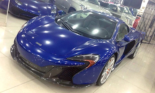  650s spider xanh dương - mclaren màu độc tại sài gòn 