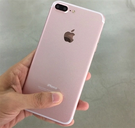  ảnh thực tế iphone 7 plus màu vàng hồng 