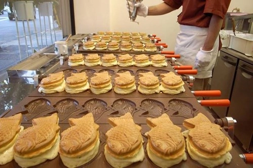 Bánh cá nướng taiyaki thơm ngon nức mũi