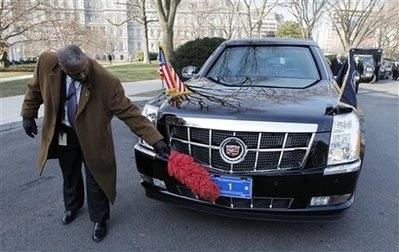  cadillac limousine trong ngày nhậm chức của obama 